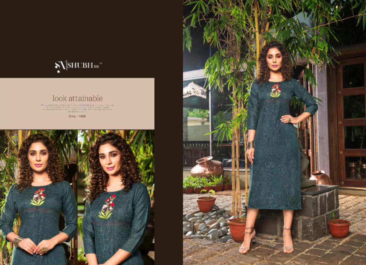 Nach Baliye Slub Mirror Work Kurti Set Nach Baliye Slub Mirror Work Kurti Set